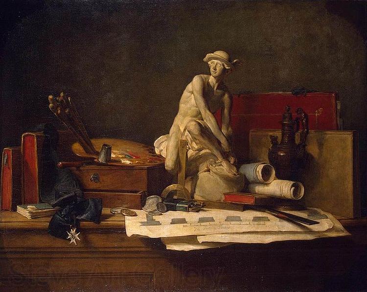 Jean Simeon Chardin Still Life with Attributes of the Arts